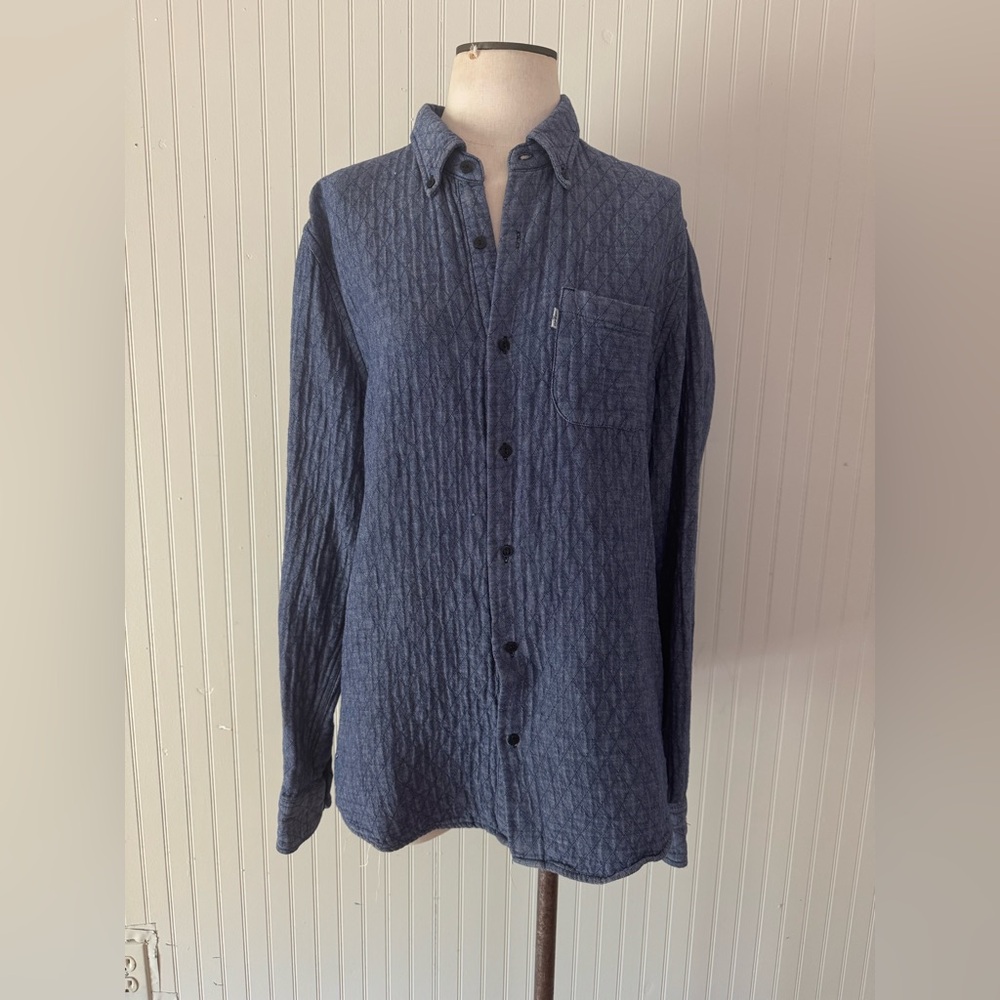 Levi's Dark Blue Chambray Button-Down Shirt